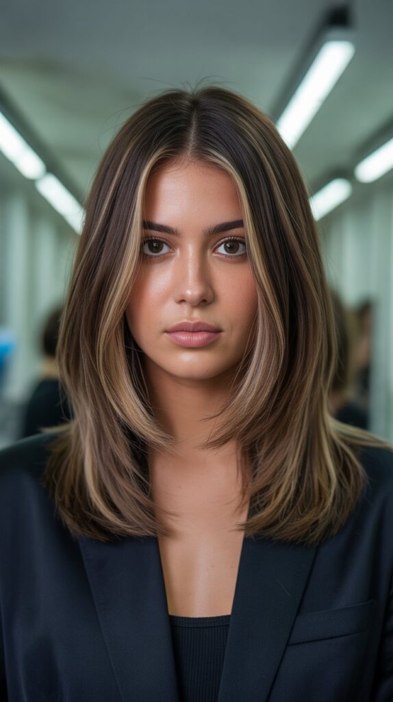 36 Gorgeous Lowlights for Medium Length Brown Hair on Brunettes 4 Ash Brown Lowlights