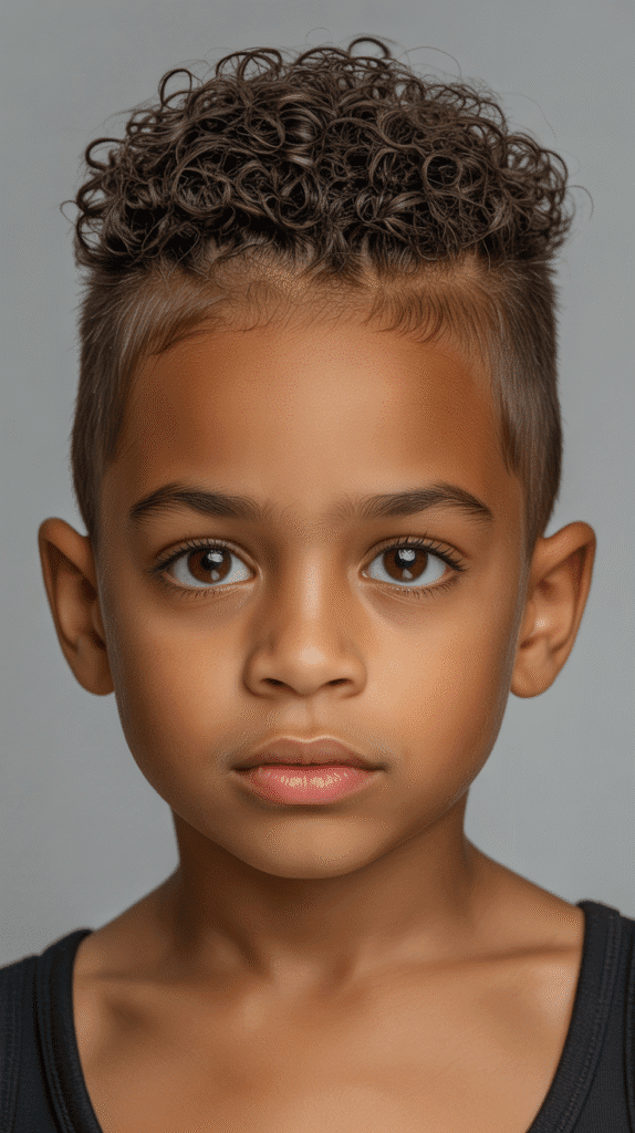 25 Little Boy Curly Haircuts That Show Off Those Curls 3 The Curly Frohawk