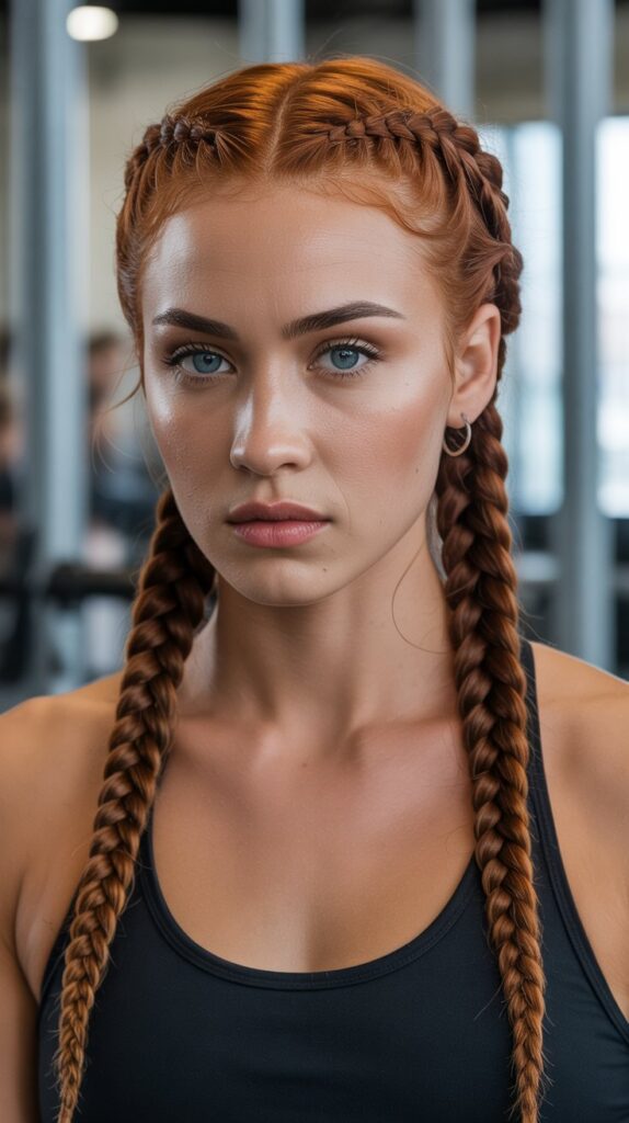 30 Braided Greasy Hair Hairstyles to Try 4 Double Dutch Braids (Boxer Braids)