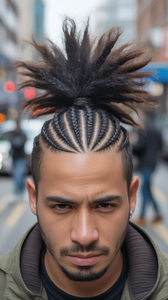 33 Stylish Winter Hair Braids for Men 28 Braided Frohawk