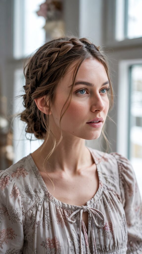 27 Trendy Winter Hair Braid Styles to Try 12 Milkmaid Braid