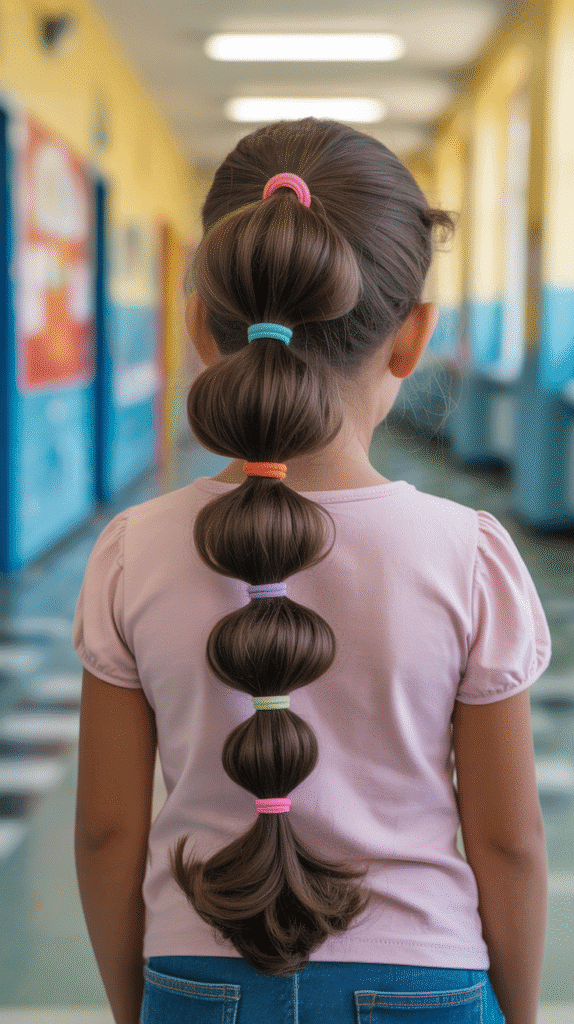 30 Cute Greasy Hair Hairstyles for School 11 The Bubble Ponytail