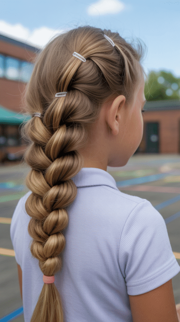 30 Cute Greasy Hair Hairstyles for School 19 The Pull-Through Braid