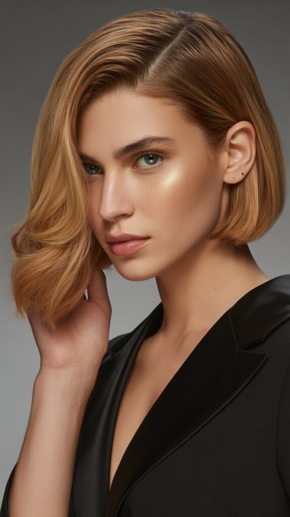 36 Easy-to-Style Bob Hairstyles for Fine Hair 22 Bob with Deep Side Part