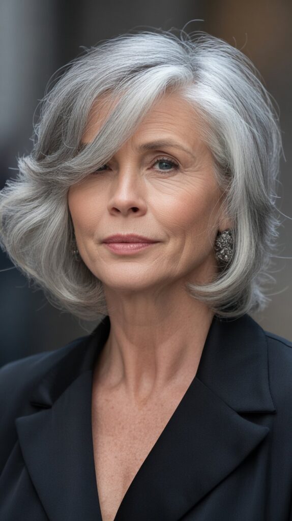 Top 30+ Medium Length Hairstyles for Thin Fine Hair Over 50 30 Shoulder-Length with Side-Swept Volume