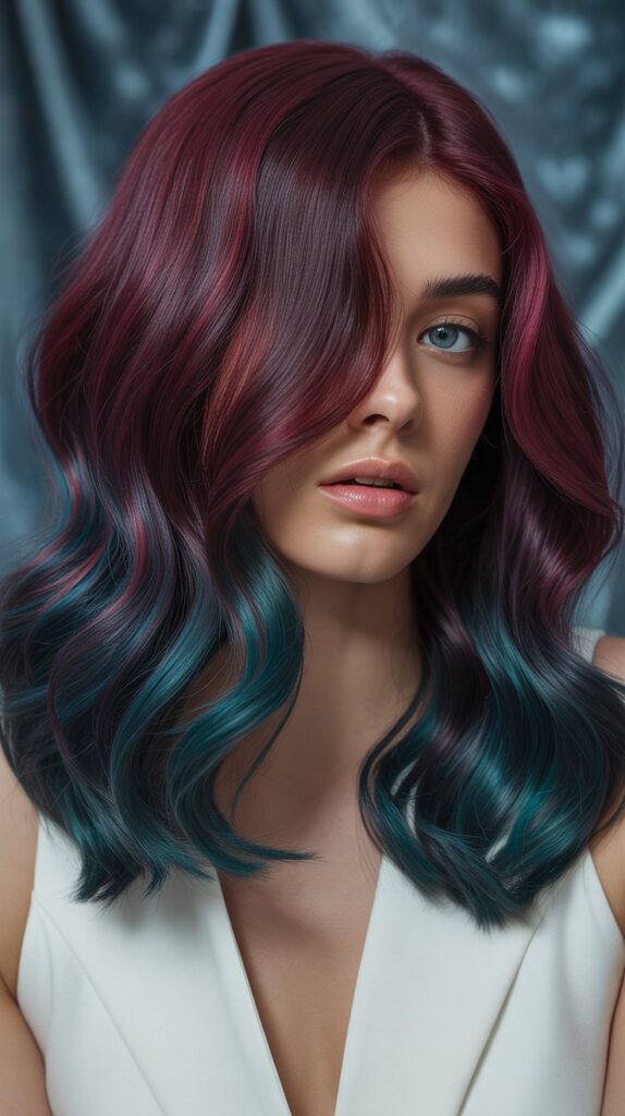 Burgundy and Teal Jewel Tones