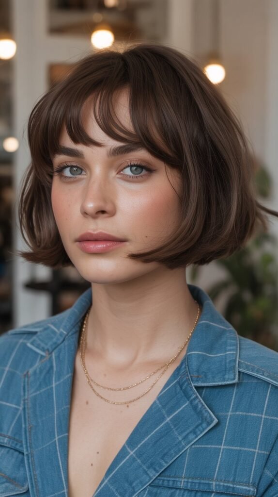 Bob with Swoopy Bangs