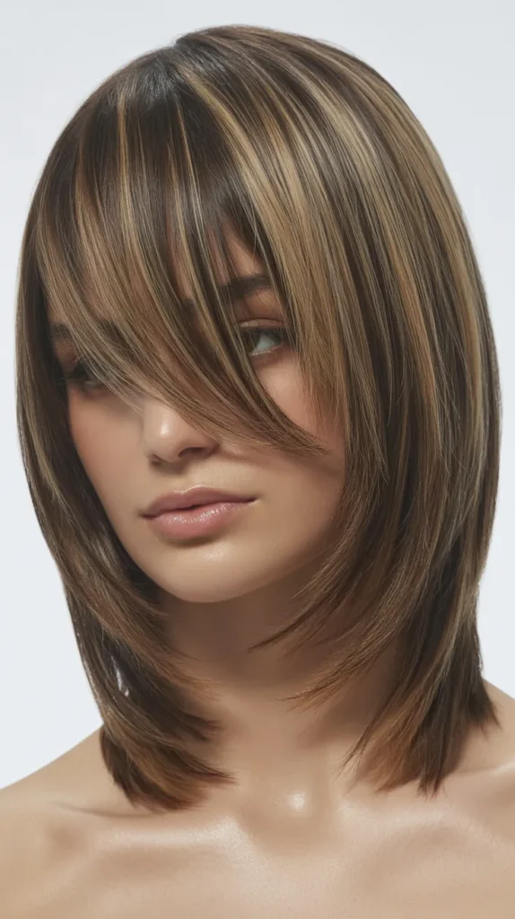 Long Bob with Soft Bangs and Invisible Layers