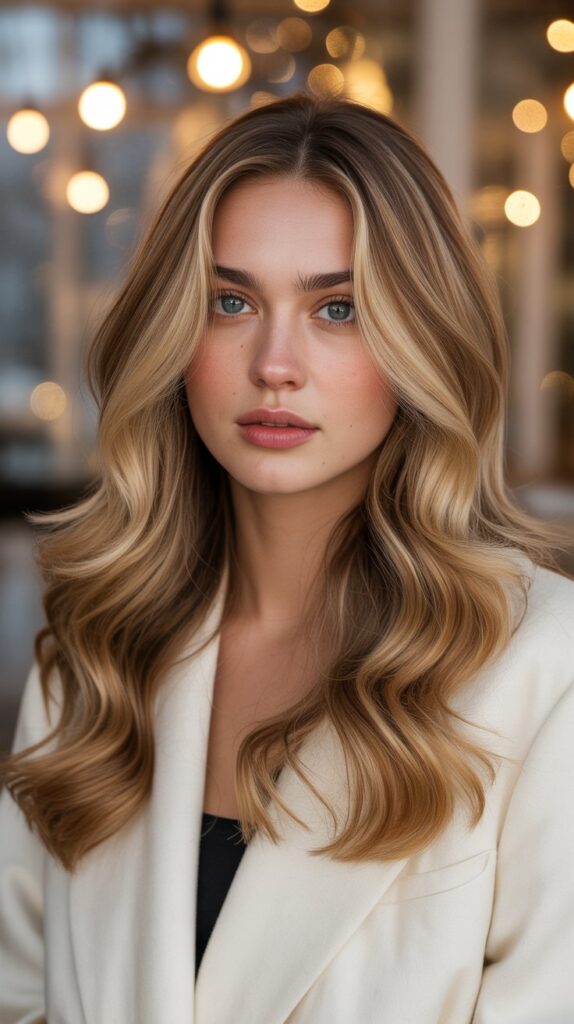 25+ Winter Hair Colors for Blondes: Cool, Chic, and Stunning 18 Caramel Blonde