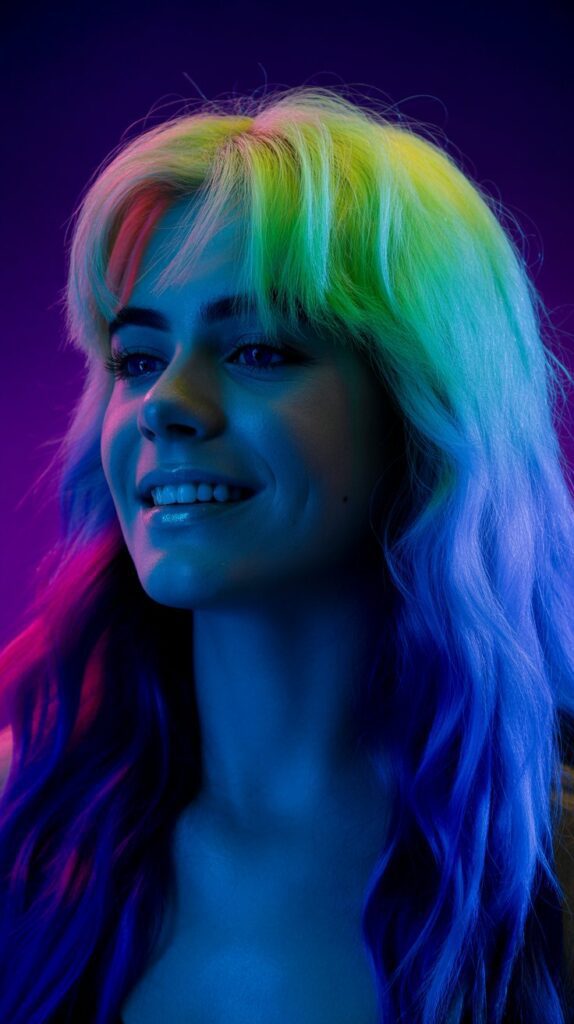 Neon Green and Electric Blue Rave