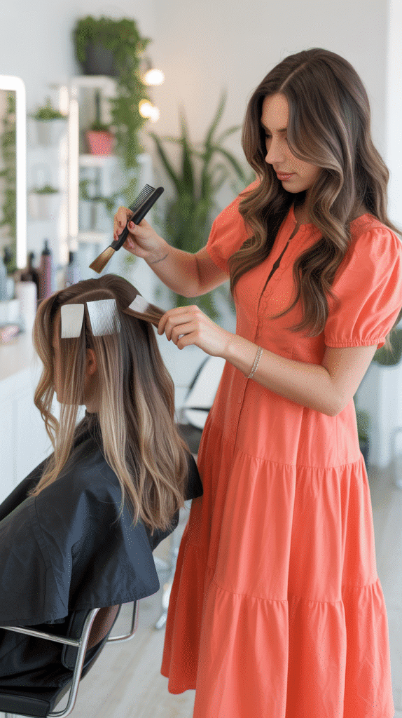 34 Breezy Summer Hairstylist Outfits for Work 22 Tiered Midi Dress in Breathable Cotton