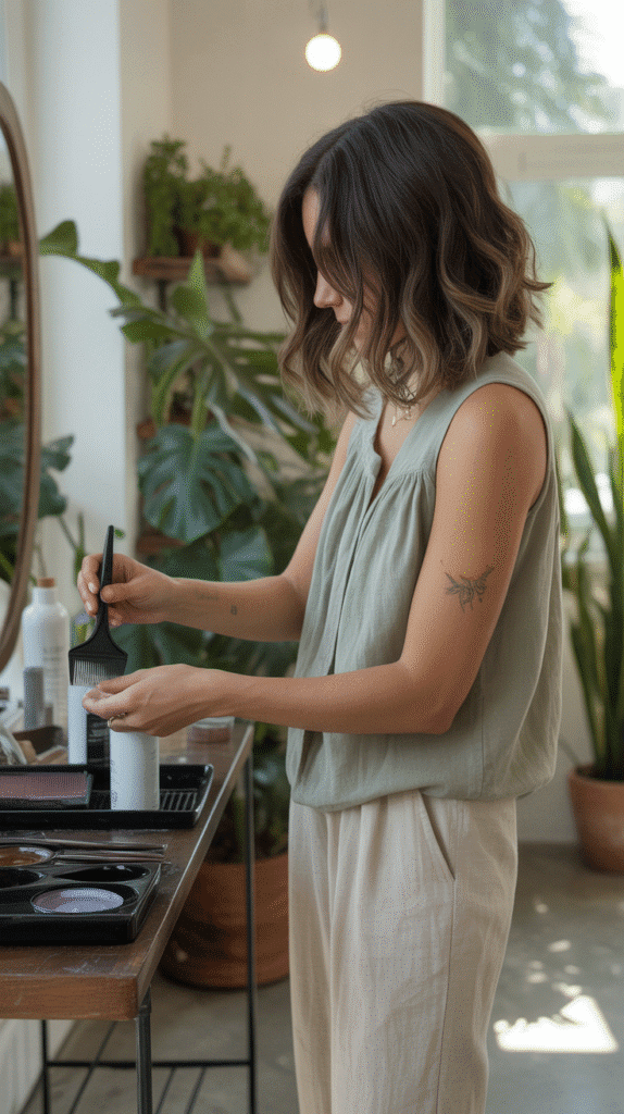 34 Breezy Summer Hairstylist Outfits for Work 25 Linen Blend Culottes with Sleeveless Tunic