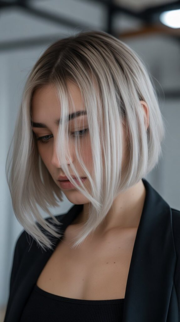 33 Chic Balayage Angled Bob Hairstyles 4 Cool-Toned Ash Balayage Bob