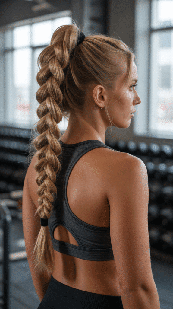 27 Cute Winter Hairstyles for School 15 Braided Ponytail