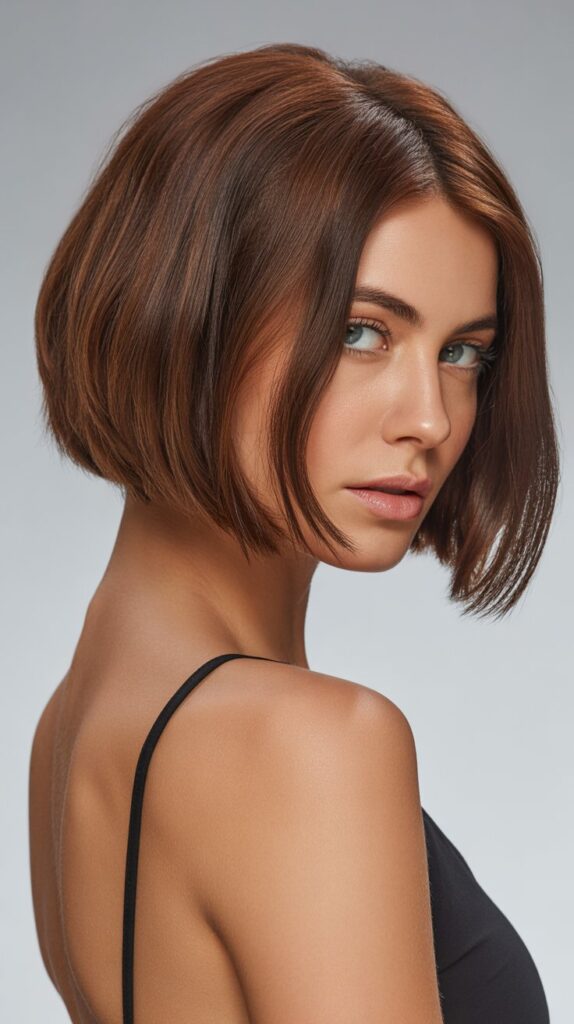 Blunt Choppy Bob with Textured Ends