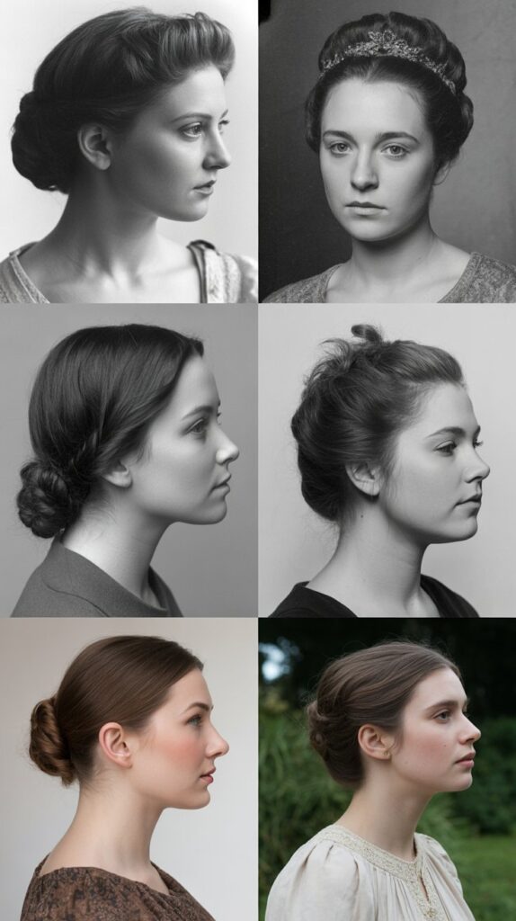 27 Elegant Greasy Hair Updo Hairstyles 39 historical progression collage showing u 44NY9M7wSjqMyCpYLQygiQ FapmM16ERriV9z2jPCslxw
