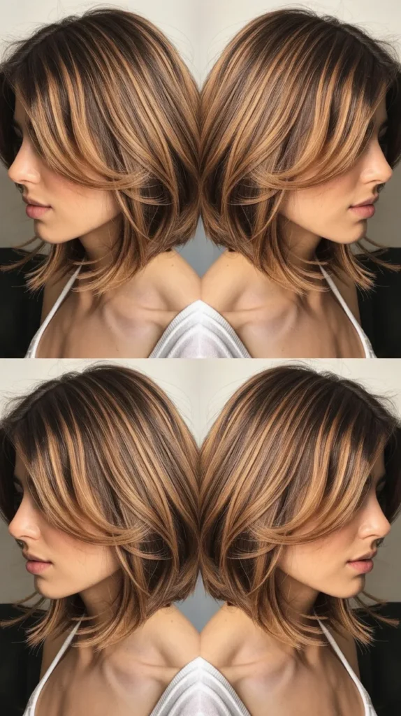  Balayage Layered Long Bob