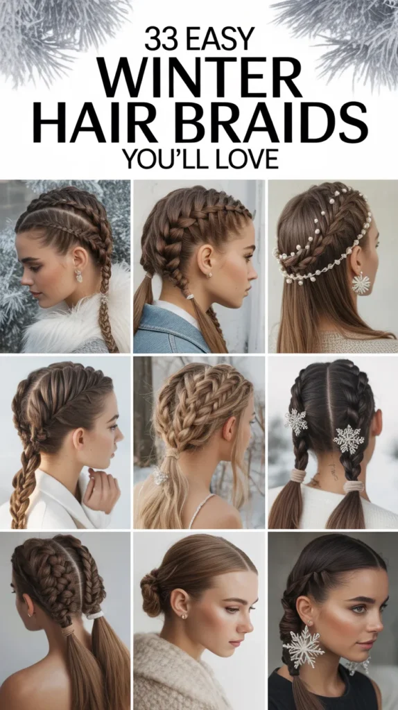 33 Easy Winter Hair Braids You'll Love