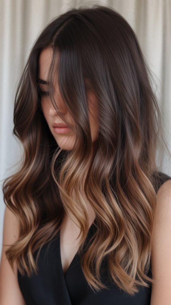 16. Chocolate Balayage Ombré