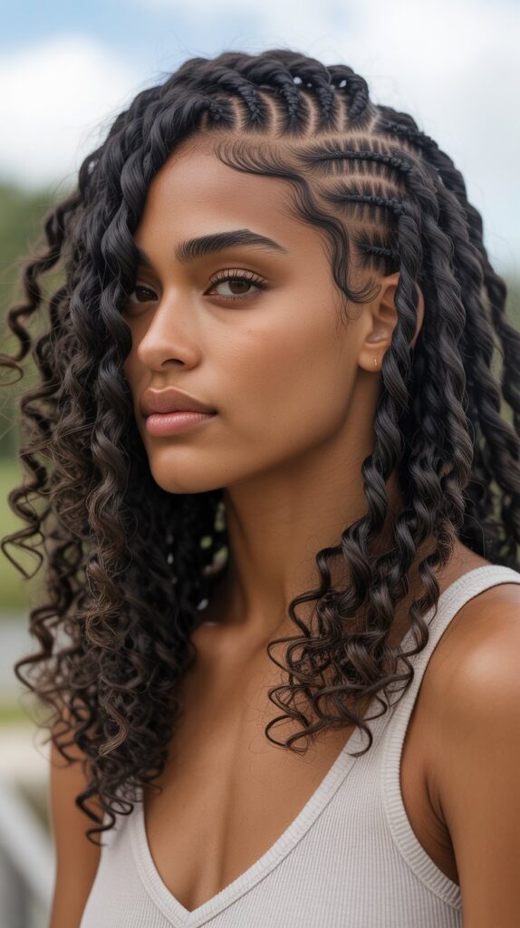 Top 27+ Stunning Side Part Knotless Braids to Try Right Now 18 18. Side Part Knotless Passion Twists