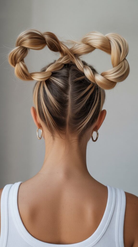 27 Elegant Greasy Hair Updo Hairstyles 22 The Infinity Bun