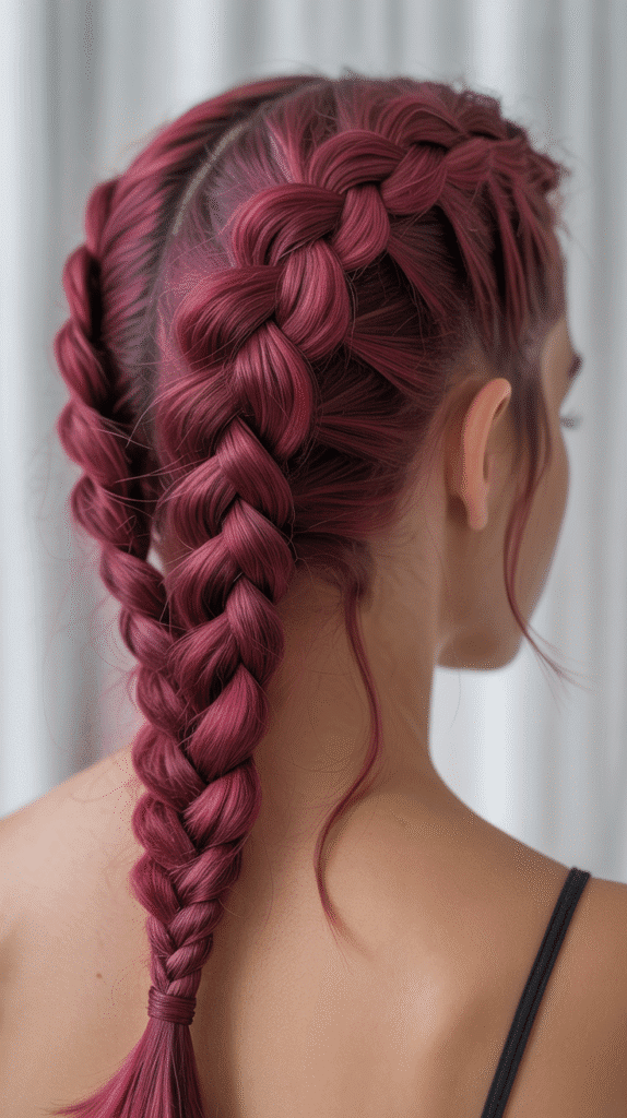 30+ Stunning Burgundy Hair Color Ideas That Will Turn Heads 20 Burgundy Braided Styles