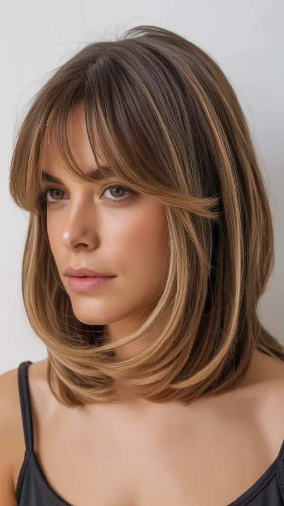  Long Bob with Curtain Bangs Color Transformation Ideas