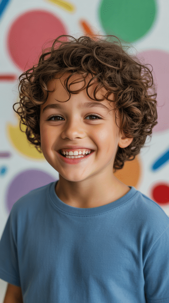 Top 30 Stylish Children Hairstyles for Little Boys That Are Totally Adorable 7 The Curly Top