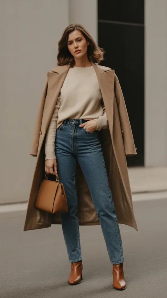 Monochrome Neutral Outfit with Jeans