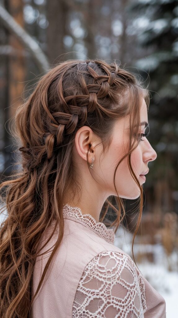  Lace Braid with Chestnut Brown