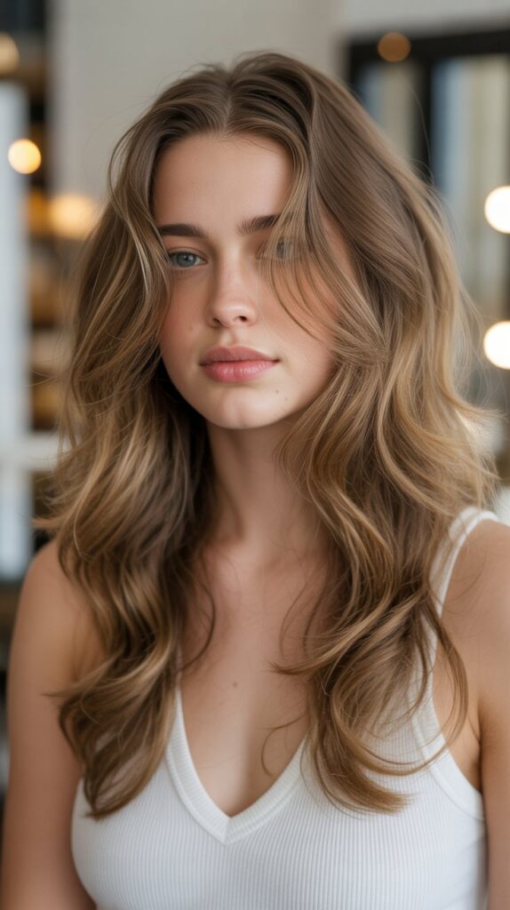 Top 30+ Expert Approved Hairstyles for Thin Hair and Round Faces 14 Side-Parted Collarbone Cut with Bends