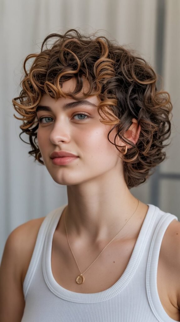 Layered Curly Undercut