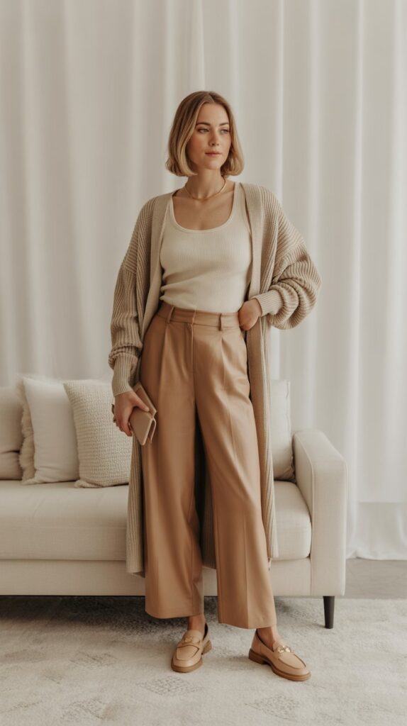 27 Elegant Self Care Sunday Dress to Impress Looks 23 3. The Neutral Layering System