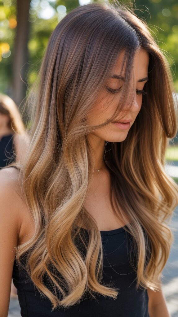27+ Stunning Blonde Hair Highlights on Brown Hair 25 Golden Balayage Ombré