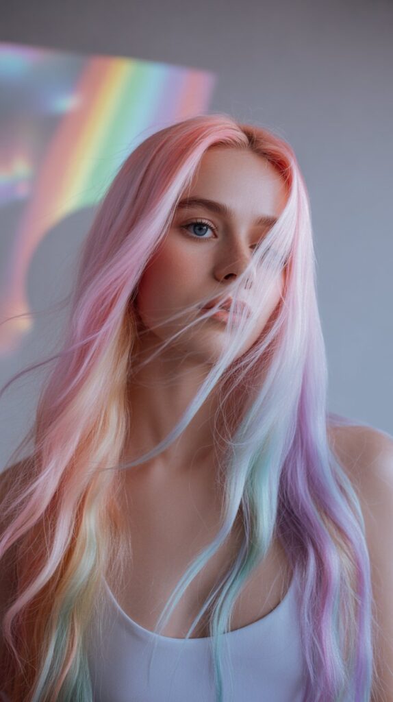 Pastel Rainbow Mermaid Spectrum