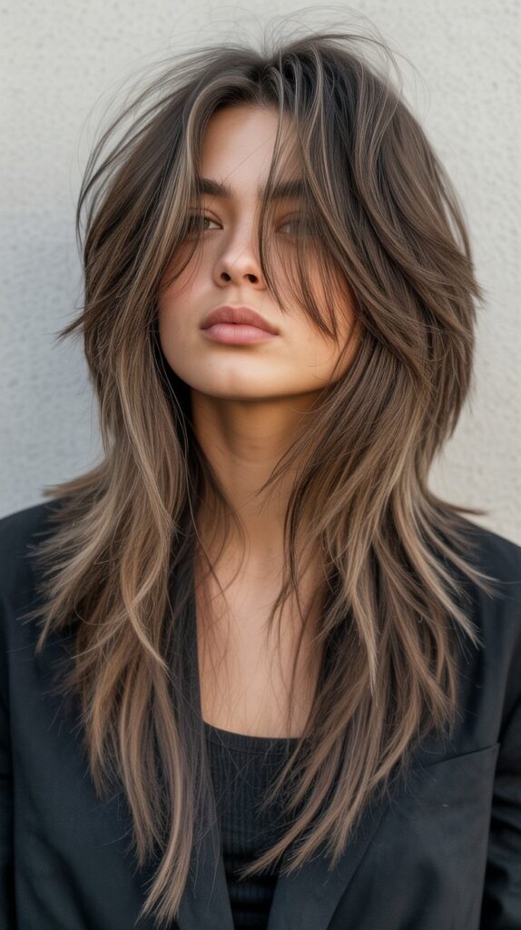 Long Hair with Choppy Layers