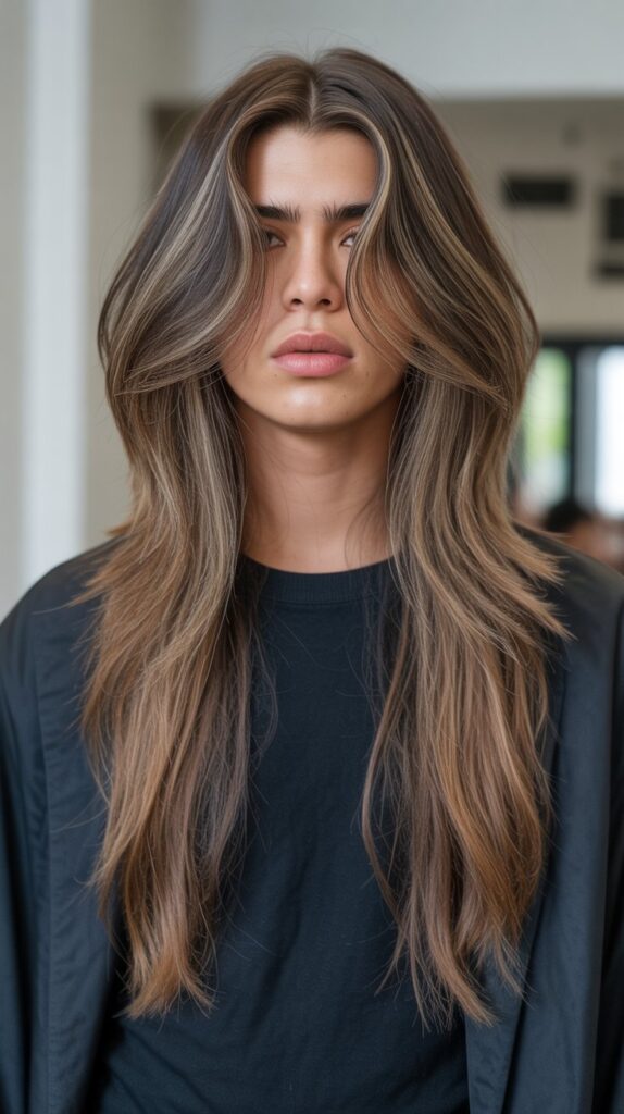 Long Hair with Disconnected Layers