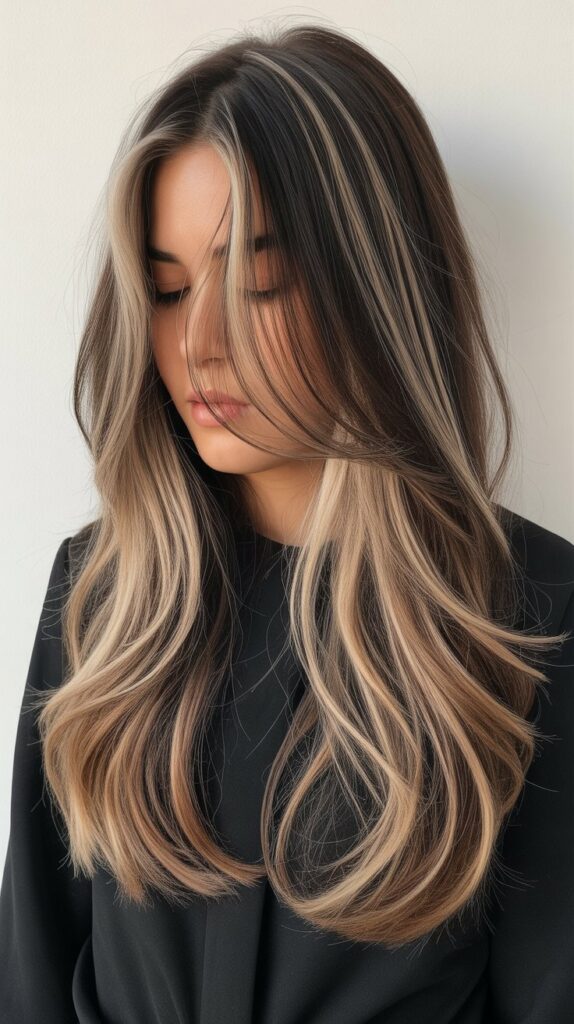 Long Hair with Peek-a-Boo Layers