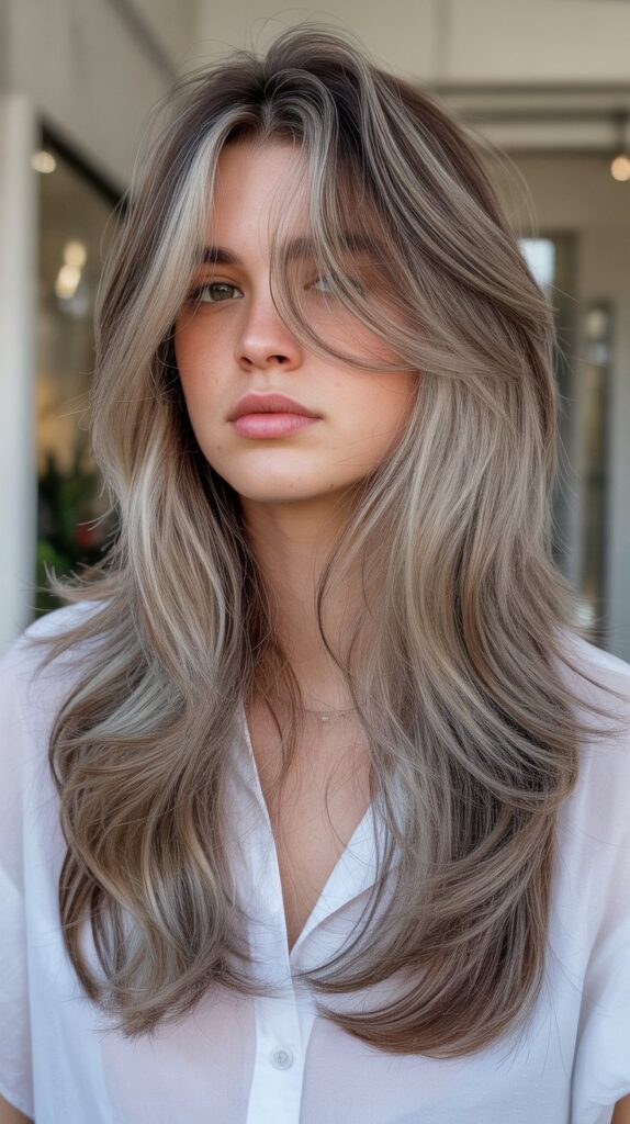 Long Hair with Razored Layers