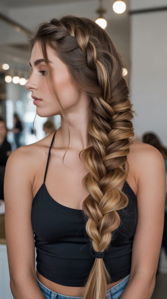 Side Braid with Extensions