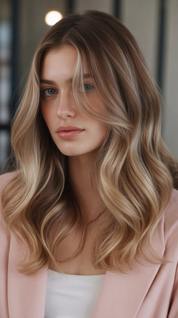 27+ Stunning Blonde Hair Highlights on Brown Hair 9 Champagne Blonde Highlights