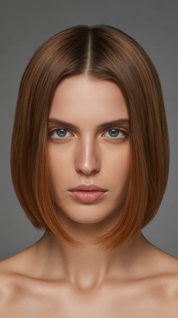 36 Easy-to-Style Bob Hairstyles for Fine Hair 24 Blunt Lob with Center Part