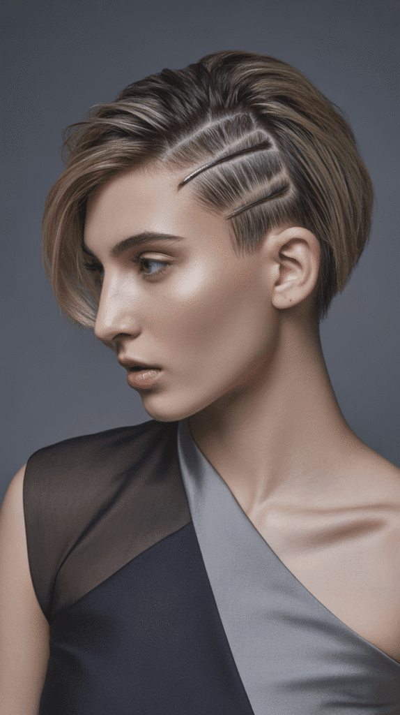 30 Trendy Half-Up Half-Down Hairstyles for HoCo 2025 17 Asymmetrical Half-Up