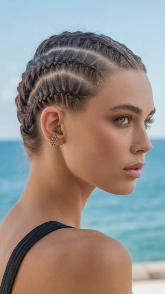 30+ Stunning Beach Wedding Hairstyles That Will Make Waves 22 Asymmetrical Braided Updo
