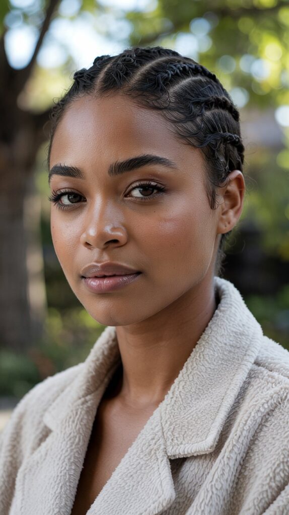 33 Flattering Low Cut Styles for Black Women with Round Faces 8 Short Textured Crop