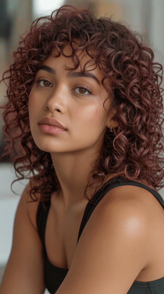 30+ Stunning Burgundy Hair Color Ideas That Will Turn Heads 13 Burgundy Curls