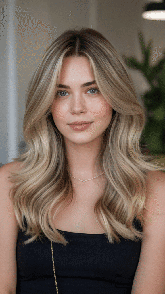 Vanilla Blonde Highlights with Beige Lowlights