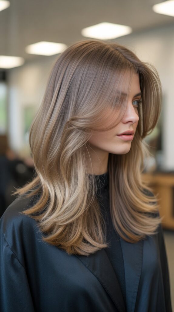 Top 30+ Expert Approved Hairstyles for Thin Hair and Round Faces 25 Layered Shag with Face-Framing Highlights