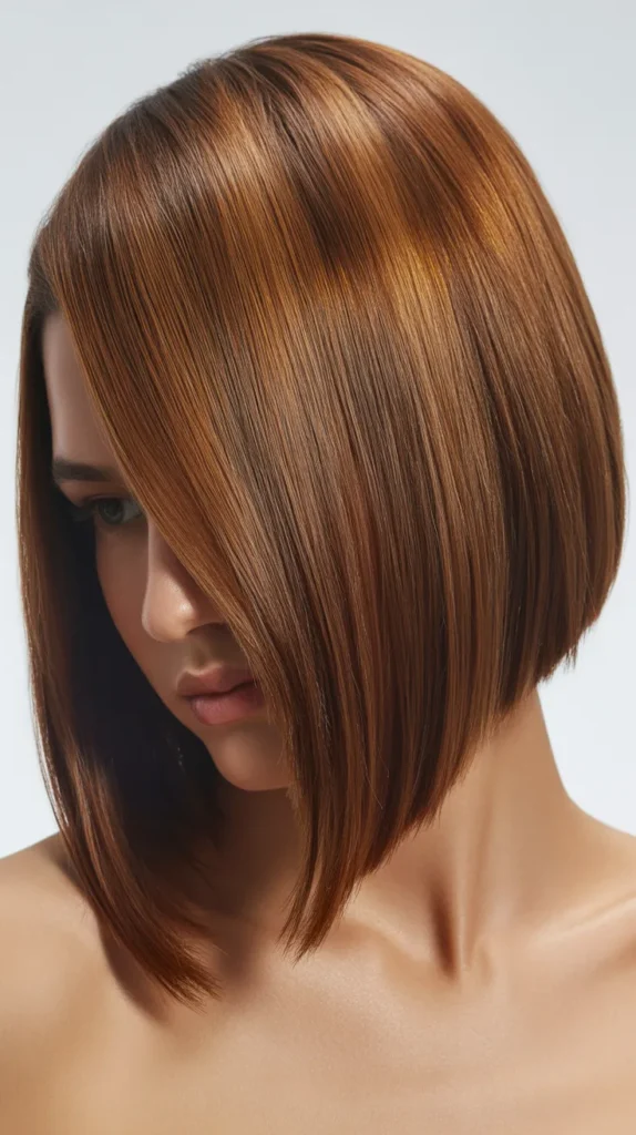 Long Bob with Deep Side Fringe