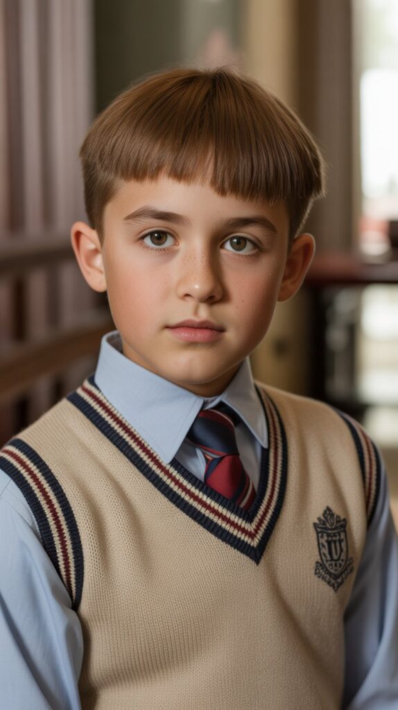 25 Little Boy Haircuts for Straight Hair That Always Look Neat 4 . Ivy League